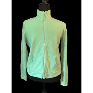 Gap Gapstretch Jacket Womens Medium Green Full Zip‎ Casual